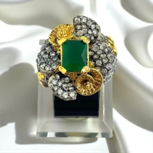 FLORAL GREEN RING 2