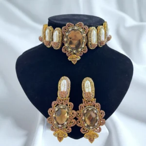 GLITTERING BROWN SET