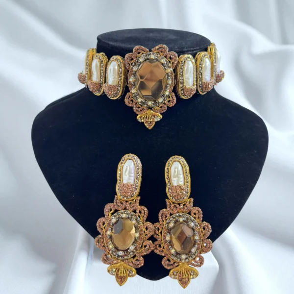 GLITTERING BROWN SET