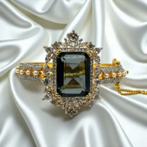 GOLD PLATED BLACK BANGLES