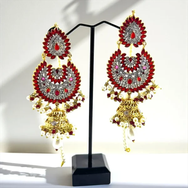 OPULENT RED EARINGS