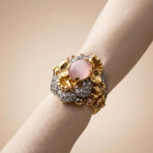 SOFT PINK FLORAL RING