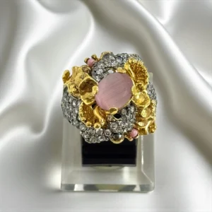 SOFT PINK FLORAL RING