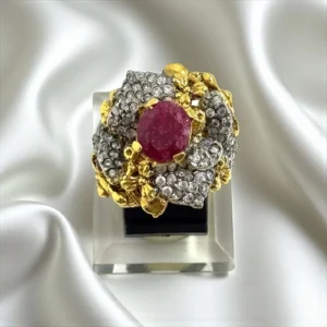 SPARKLE MAGENTA RING