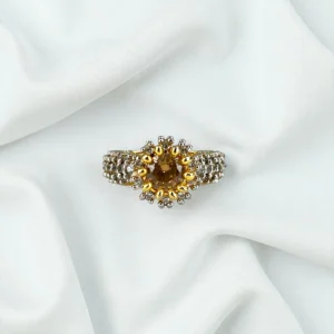 CHAMPAGNE ZIRCON RING