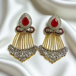 DROP RED EARRINGS