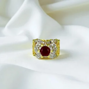 MAROON STONE RING 1