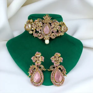 ROSE PINK NECKLACE SET