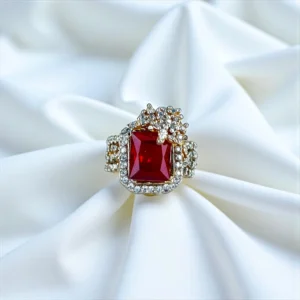 SHINY MAROON RING (1)