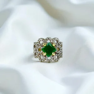 SPIRAL GREEN RING 2