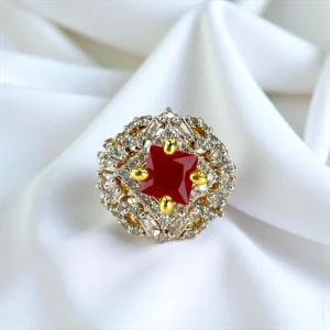 SQUARISH RED RING