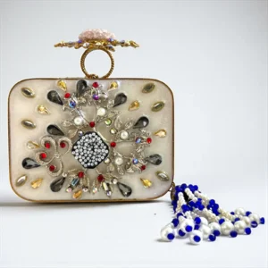 STYLO WHITE CLUTCH