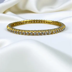BEADED WHITE BANGLE