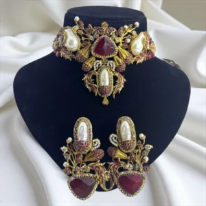 BLOSSOM MAROON SET