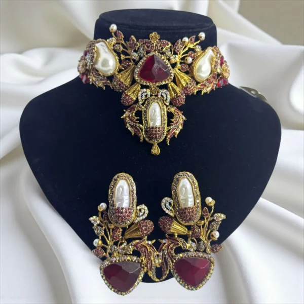 BLOSSOM MAROON SET
