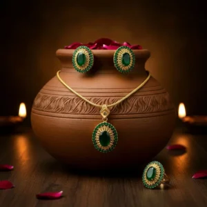 EMERALD GREEN COMBO SET (1)