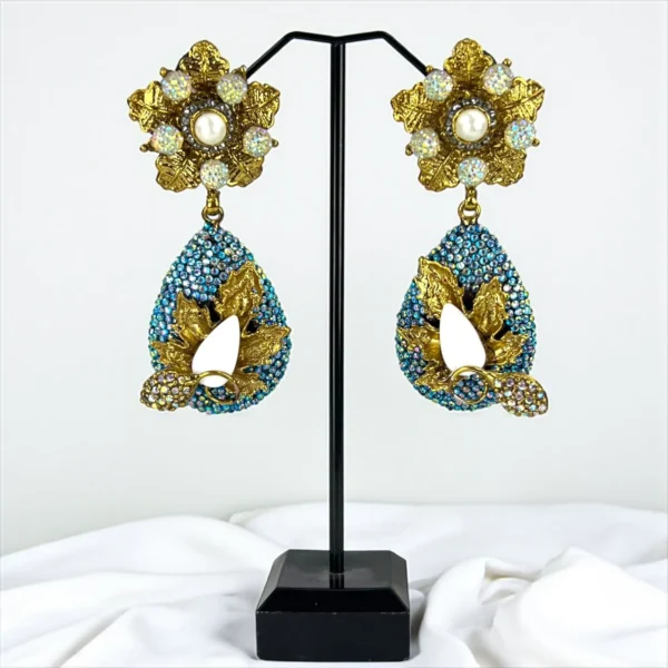 FEROZA GEM EARRINGS (1)