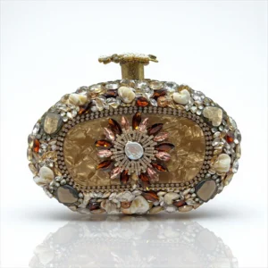 FLORAL BEADED CLUTCH