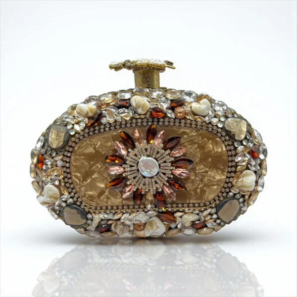 FLORAL BEADED CLUTCH