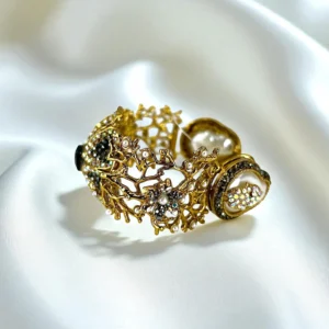 FLORAL BLACK BRACELET 1