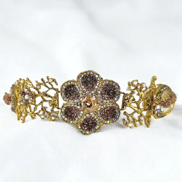FLORAL BROWN BRACELET