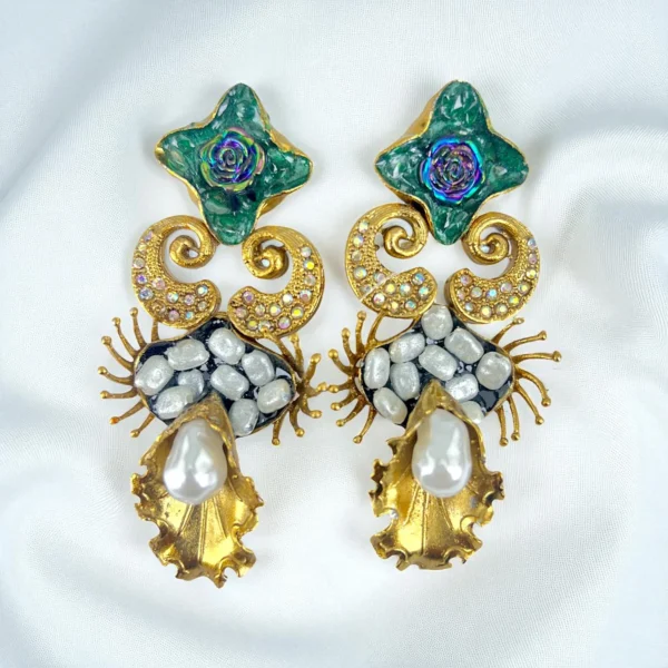 FLORET TURQUOISE EARRINGS