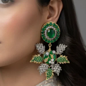 LEAFLET GREEN EARRINGS