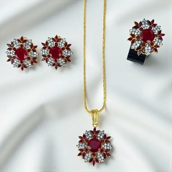 LEAFY RED COMBO SET