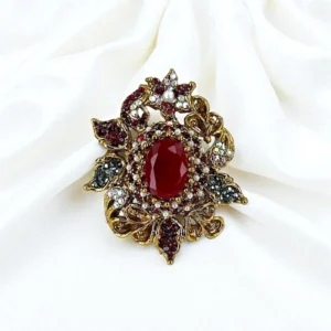 MAROON DESIGNER RING