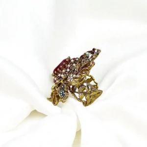 MAROON DESIGNER RING 1