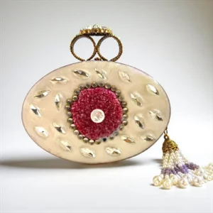 MULBERRY WHITE CLUTCH