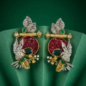 RUBY BIRD EARRINGS