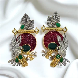 RUBY BIRD EARRINGS