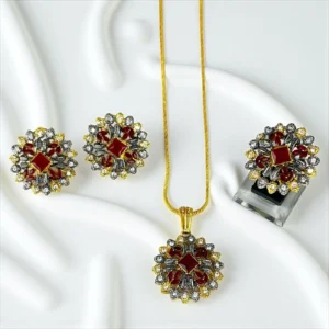 SQUARE RUBY SET