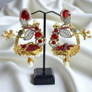 red bird errings