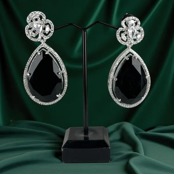 AD BLACK EARRINGS