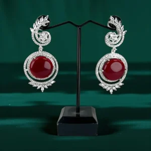 AD MAROON EARRINGS