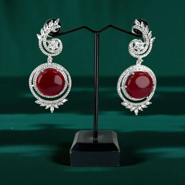 AD MAROON EARRINGS