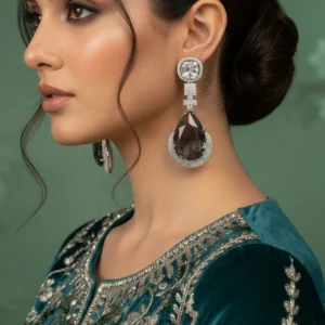 CHARCOAL BLACK EARRINGS 2