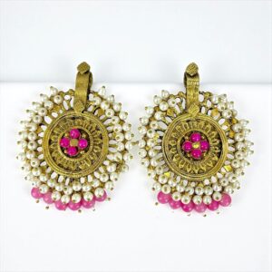 CLUSTER PINK EARRINGS