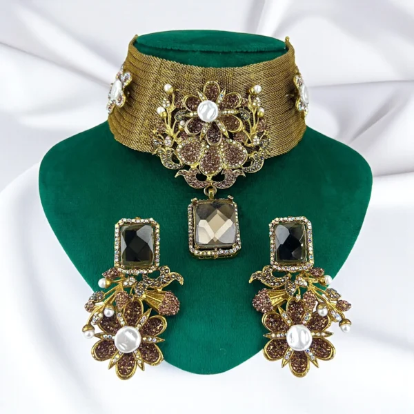 GLISTENING BROWN SET