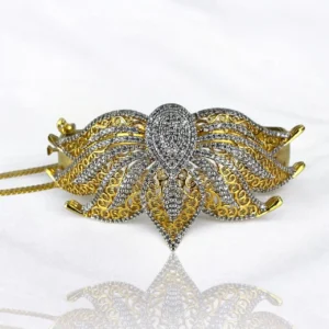 LEAFY ZIRCON BANGLE