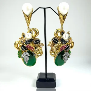OPULENT GREEN EARRINGS