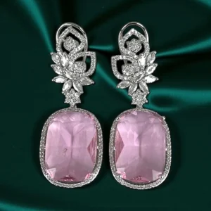 OVAL PINK EARRINGS
