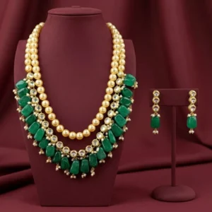 PEARL EMERALD SET
