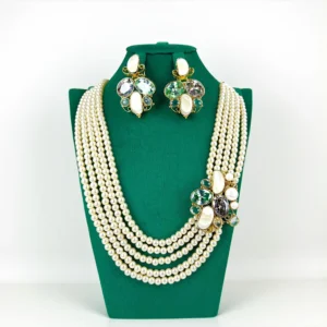 PEARL LAYERED MALA SET