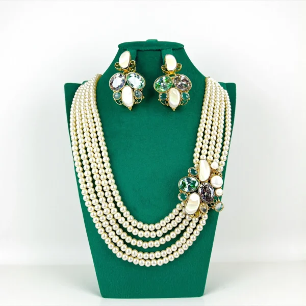 PEARL LAYERED MALA SET