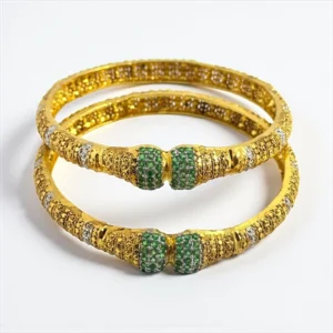 POLKI GREEN BANGLE