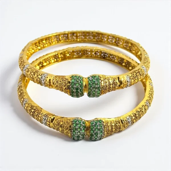 POLKI GREEN BANGLE