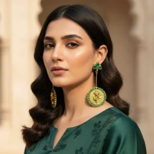 ROSSY GREEN EARRINGS 1